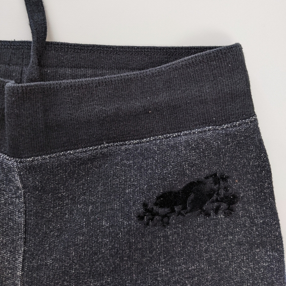 Roots black sweatpants joggers, women's small - Picture 2 of 5